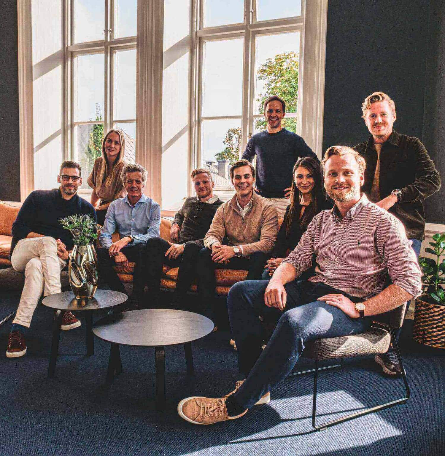 Office team group portrait