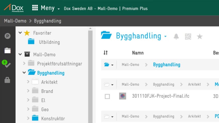 Dokumenthantering inom bygg med DOX | NEXT